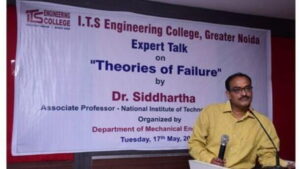 Department of Mechanical Engineering and Institution’s Innovation Council (IIC), ITS Engineering College, Gr. Noida organized an expert talk.