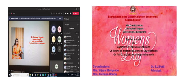 Webinar on “Awareness of health issues in Ladies”